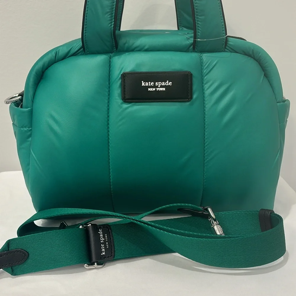 Kate Spade Puffed Puffy Satchel Wintergreen